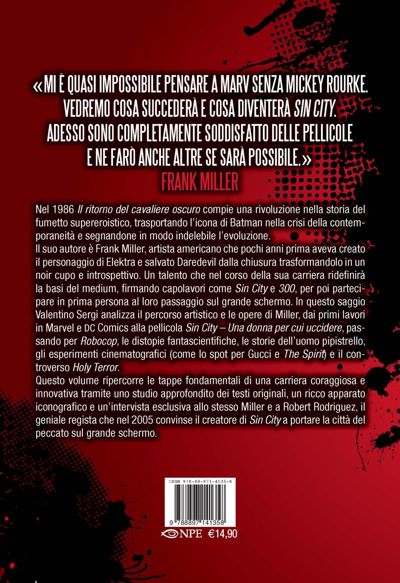 Nicola Pesce Saggistica Frank Miller cavaliere oscuro libro brossurato