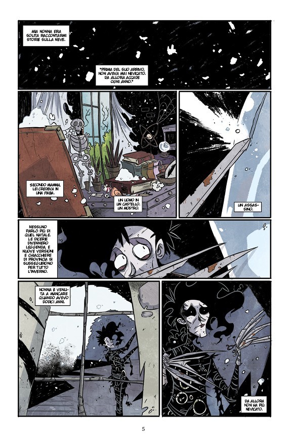 Nicola Pesce Nuvole in Tempesta Edward Mani di Forbice fumetto