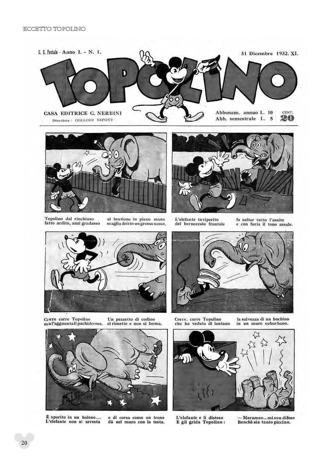 Nicola Pesce Eccetto Topolino nuova edizione brossurata saggio