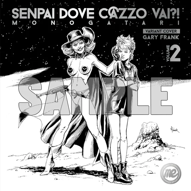 Merda Editore Senpai dove vai Monogatari 2 fumetto variant Gary Frank