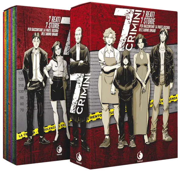 Tunuè 7 Crimini box graphic novel serie completa