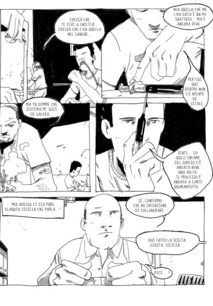 BeccoGiallo Graphic Journalism La Banda della Magliana fumetto brossura b/n