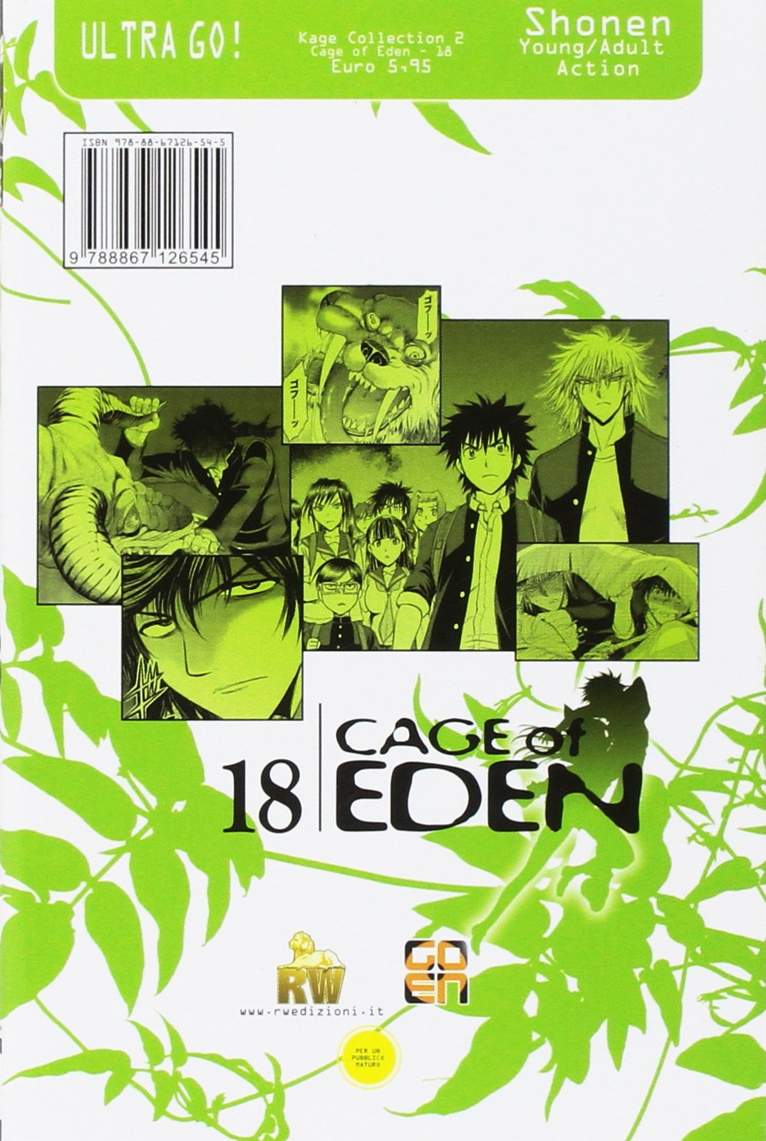 Goen Kage Collection Cage of Eden 18 manga volume 18 survival