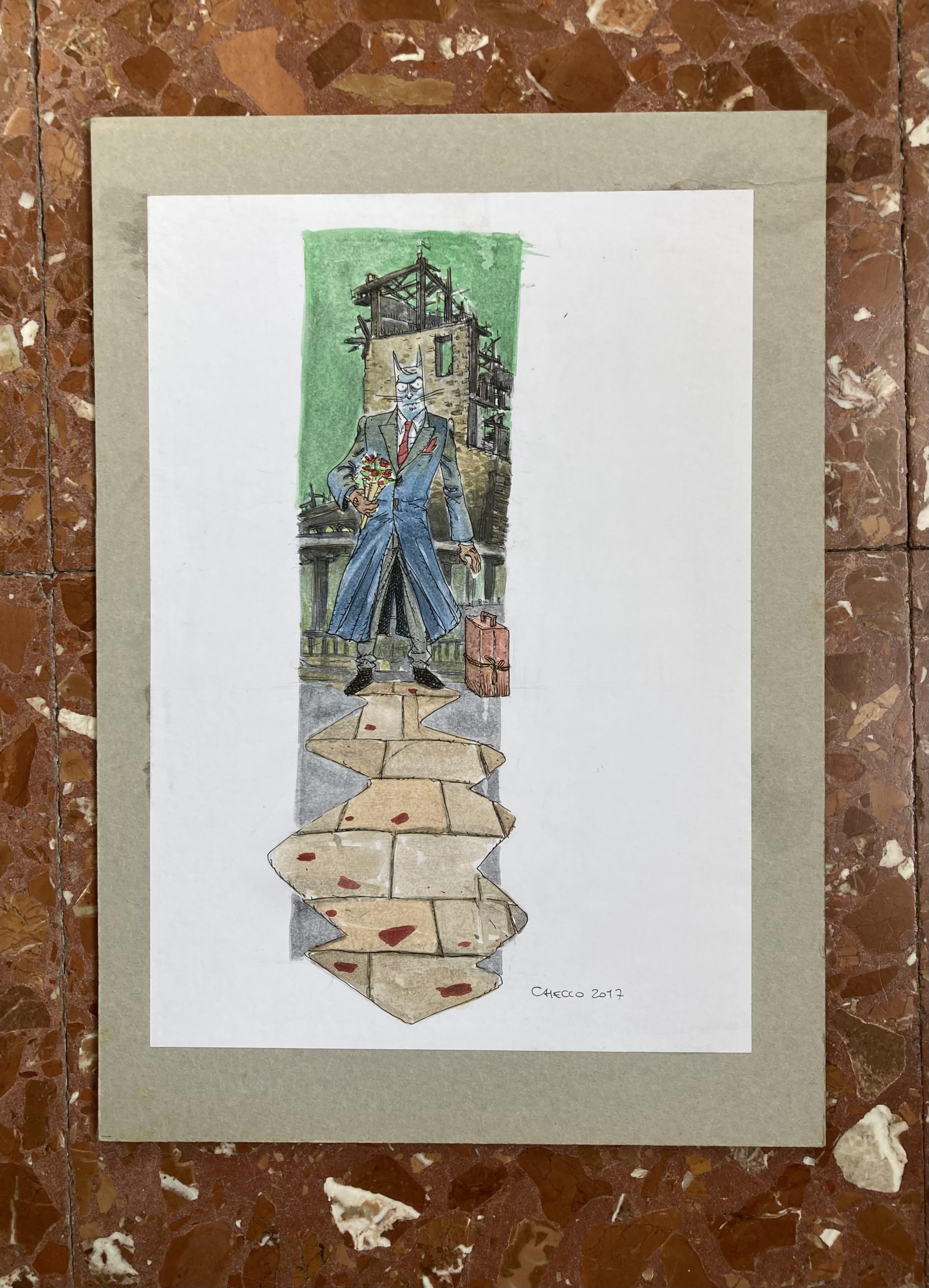 Mammaiuto Inedito 2 tavola originale Frongia pezzo unico