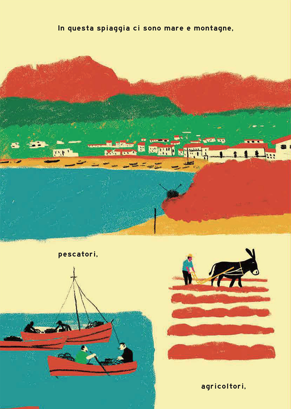 BeccoGiallo Kids La spiaggia libro bambini cartonato 32 pp.