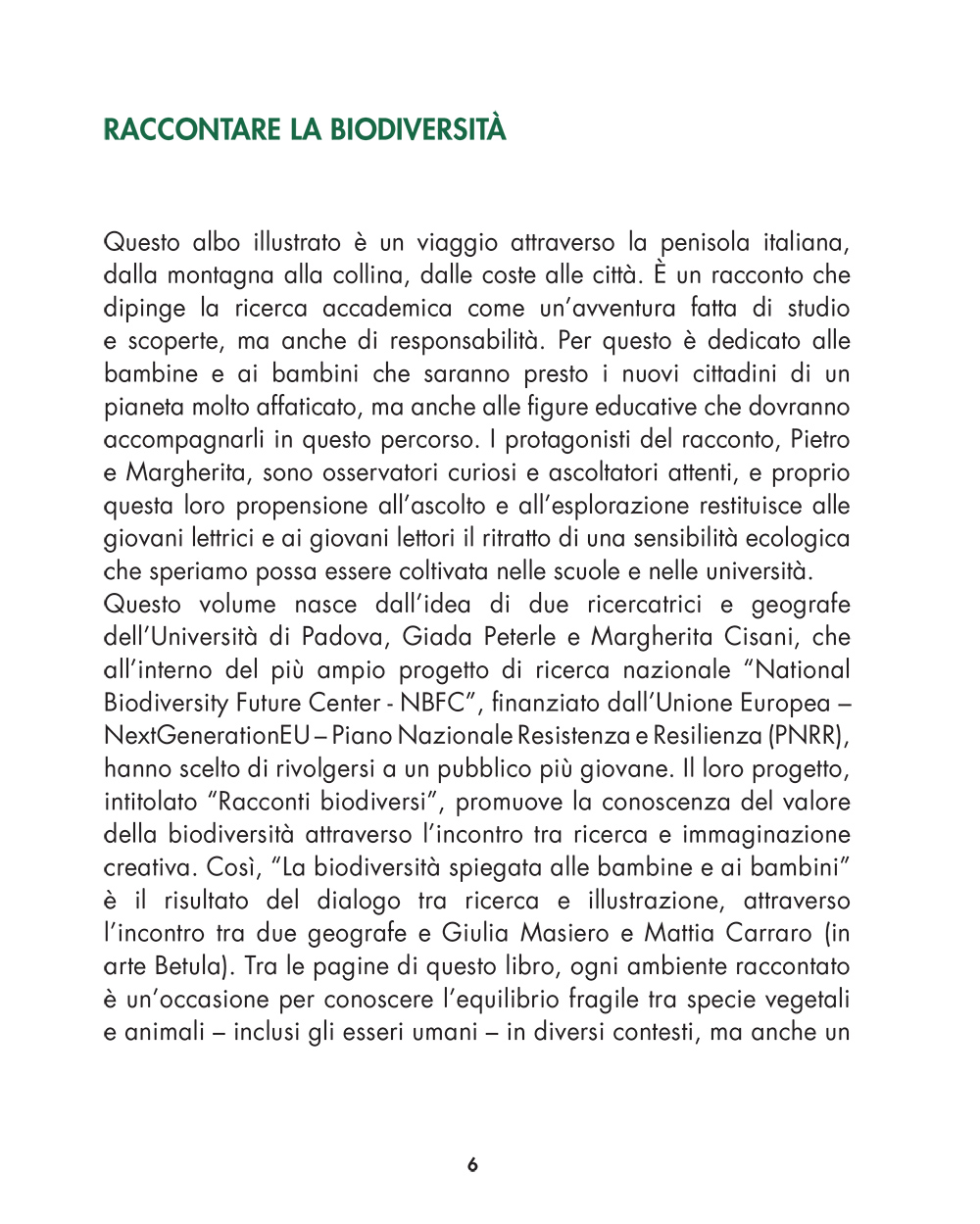 BeccoGiallo Kids La biodiversità spiegata fumetto cartonato 72 pp colori