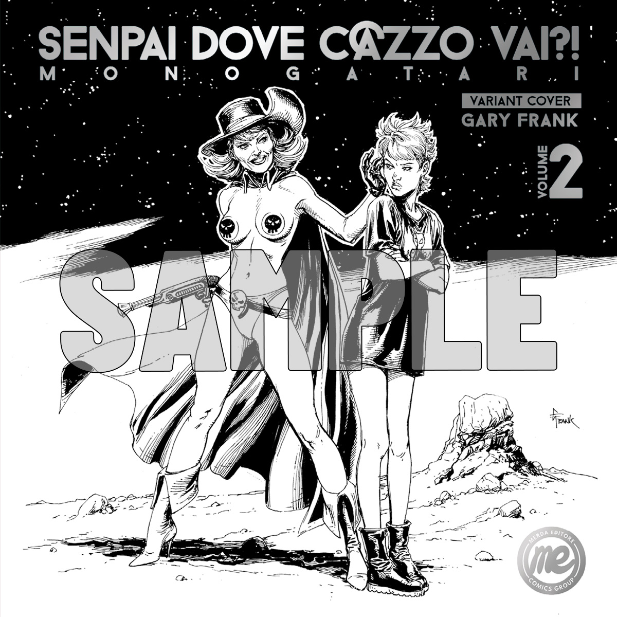 Merda Editore Senpai dove vai Monogatari 2 fumetto variant Gary Frank