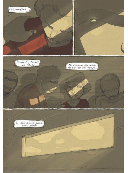 BeccoGiallo Biografie Etenesh L’odissea di una migrante fumetto 144 pp