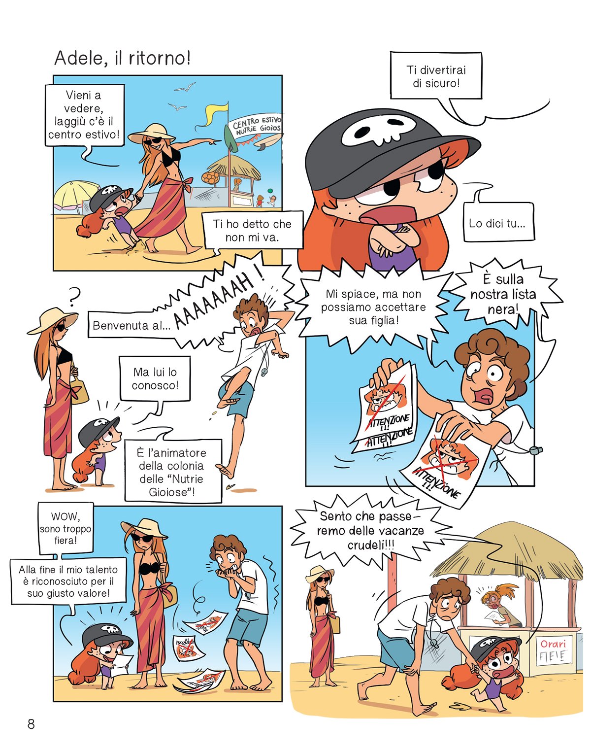 BeccoGiallo Kids Adele Crudele A pesca di molluschi fumetto 80 pp