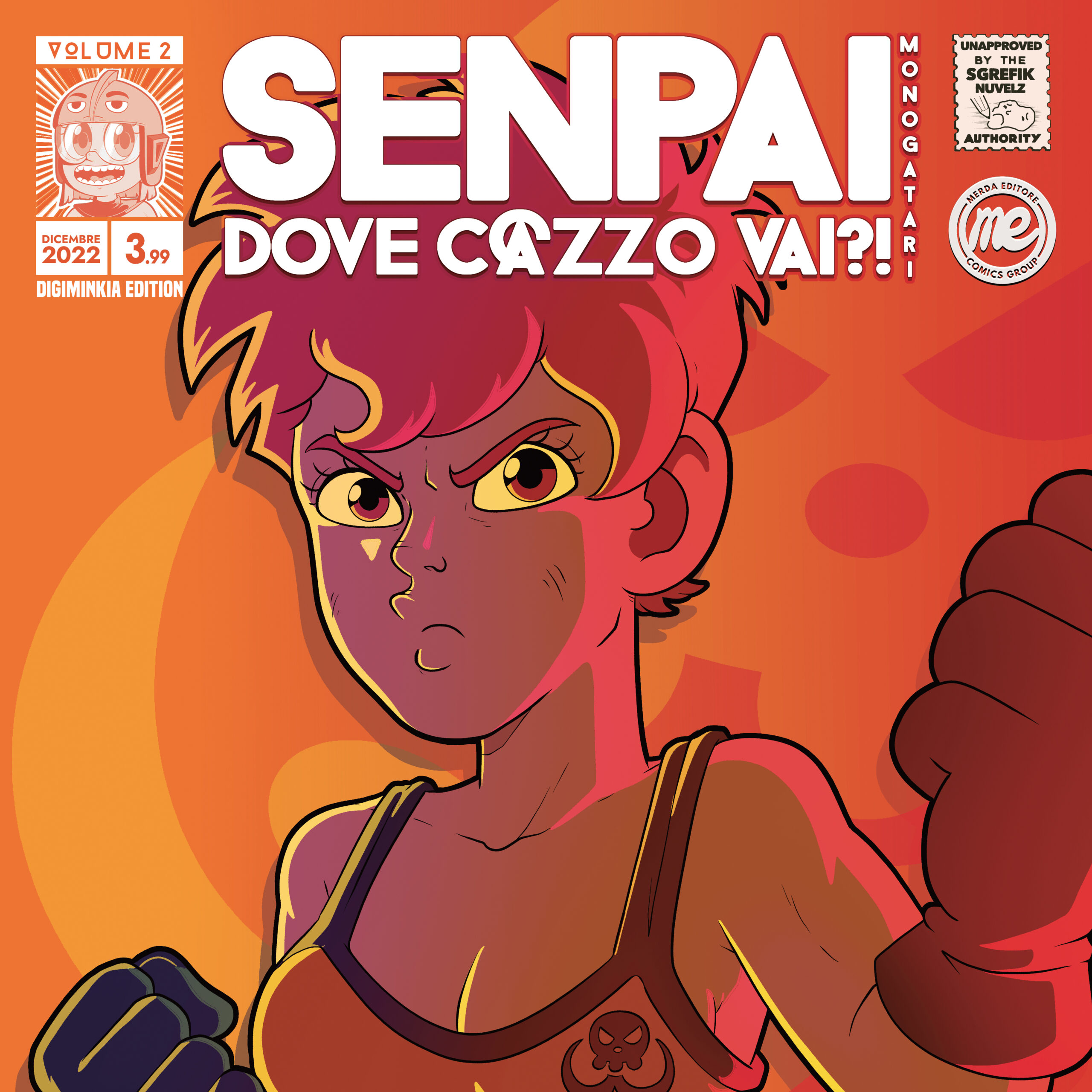 Merda Editore Senpai dove vai Monogatari 2 Digiminkia fumetto