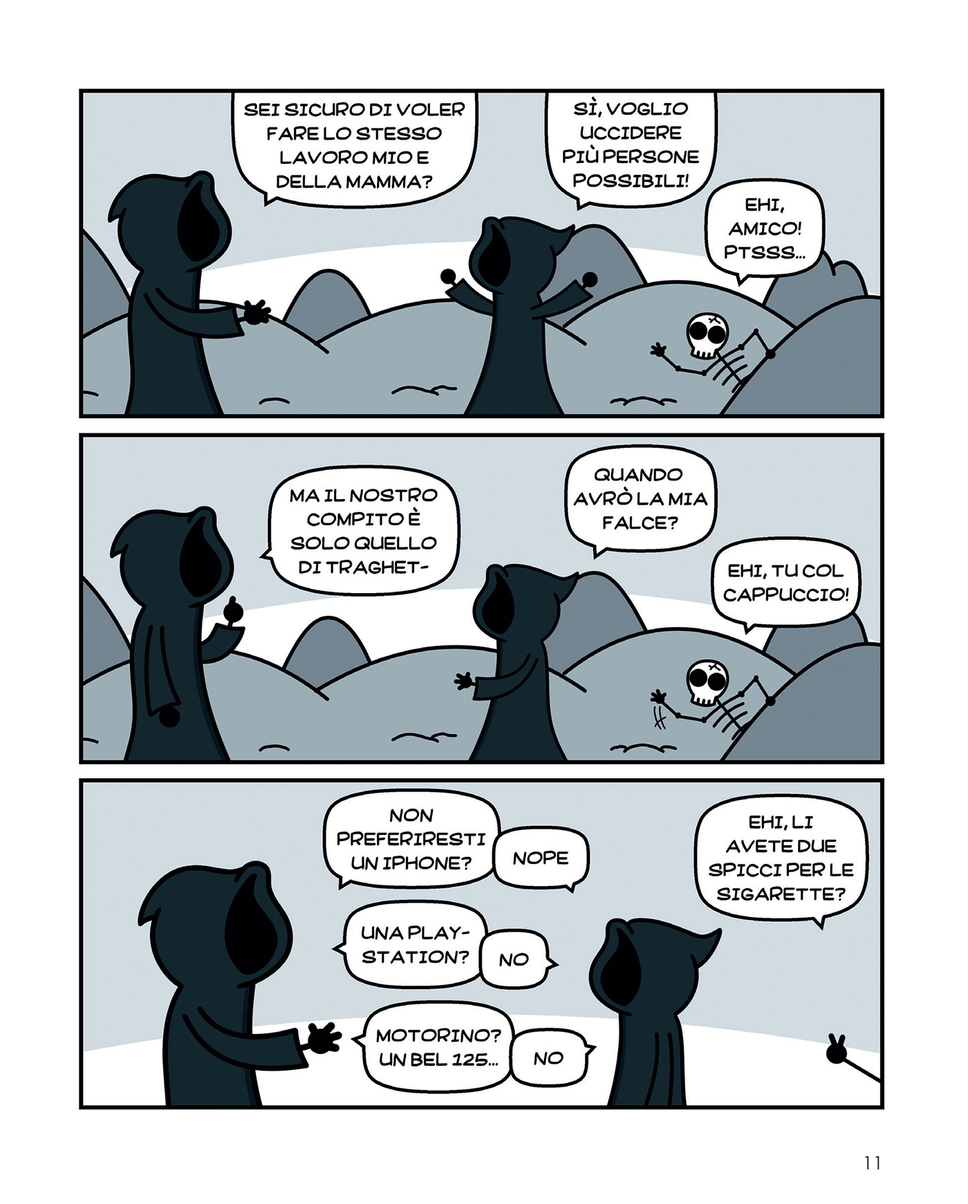 BeccoGiallo Webcomics Wallo & Morte in Palestra per finta fumetto 128 pp.