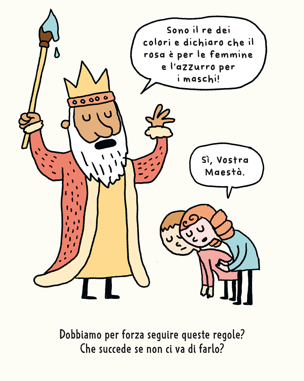 BeccoGiallo Kids Rosa, blu e tu! fumetto cartonato 40 pagine