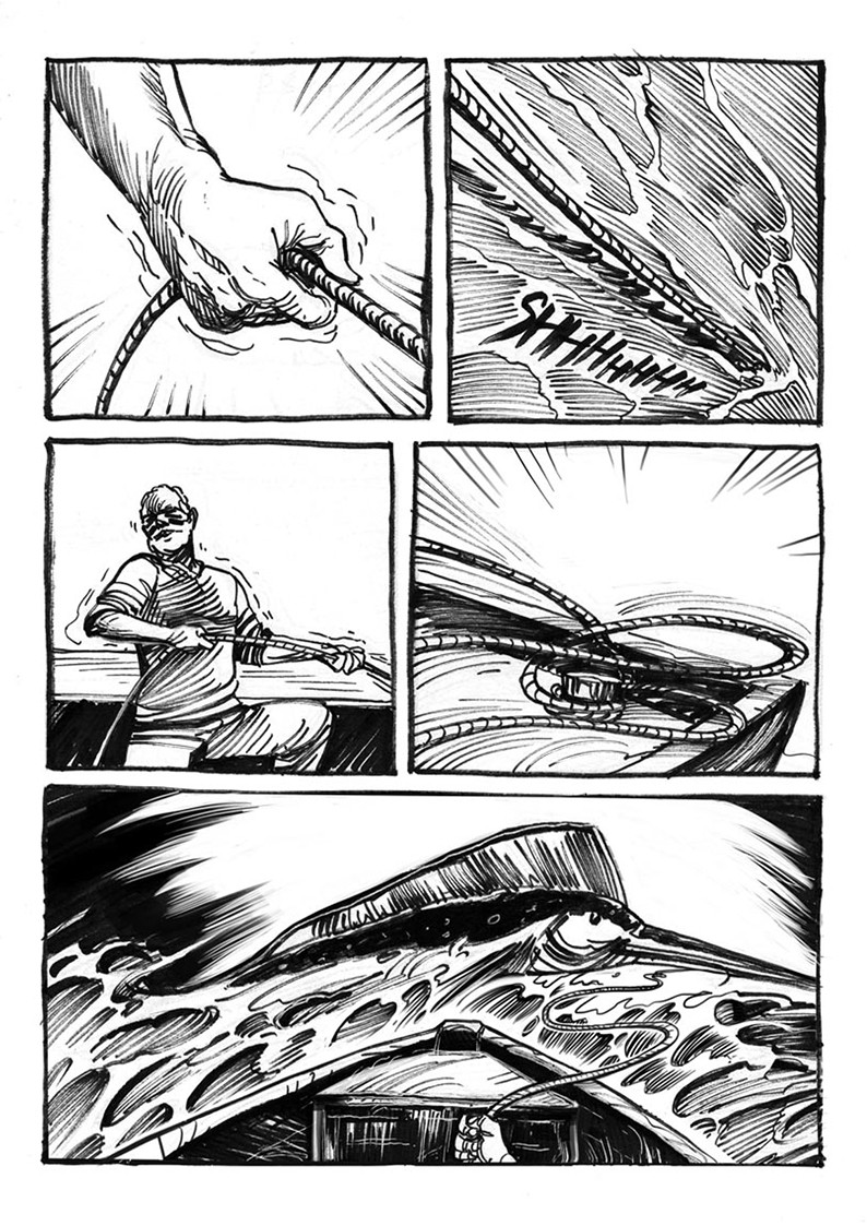 Nicola Pesce Altro Il Vecchio e il Mare fumetto brossurato