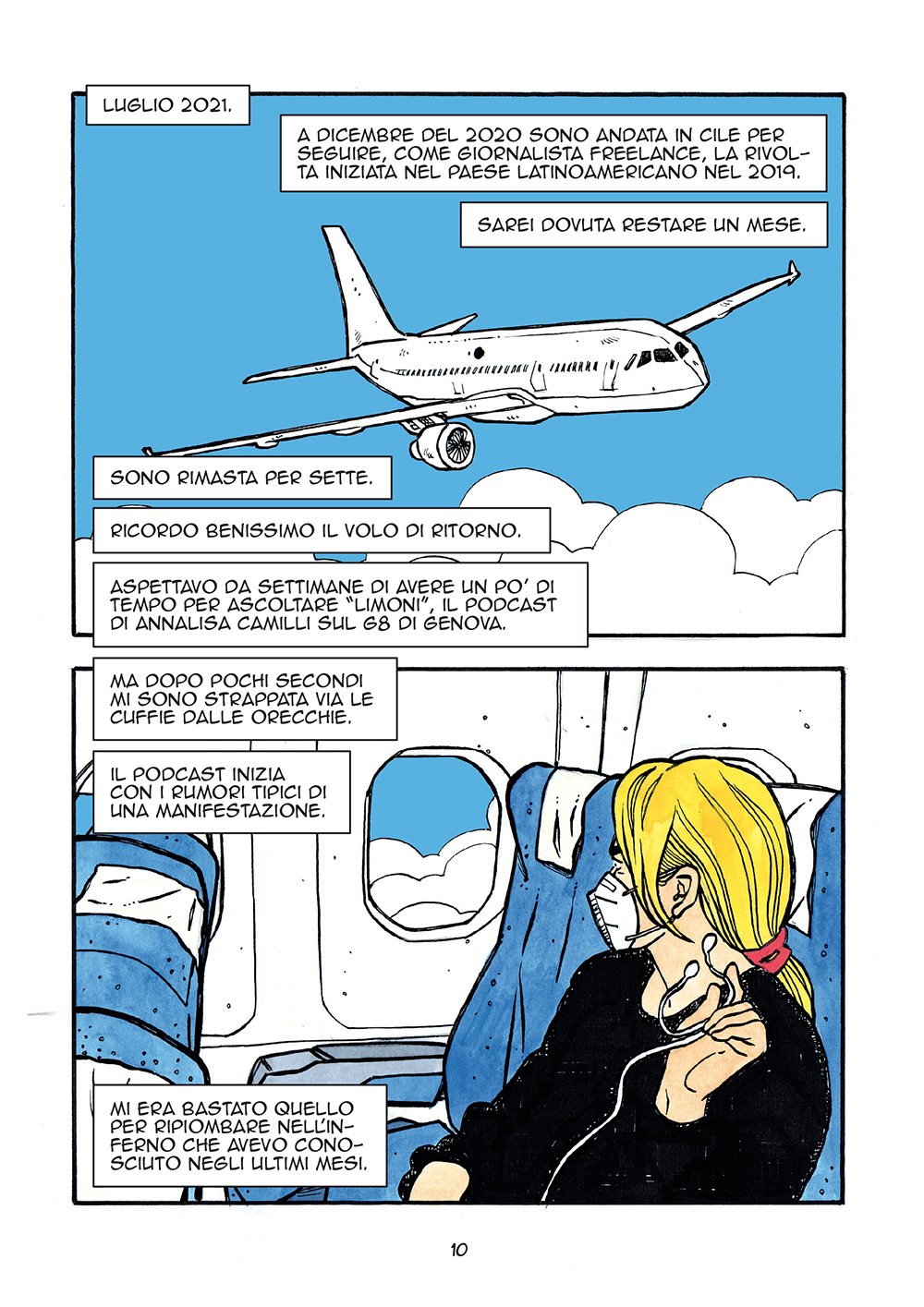 BeccoGiallo Graphic Journalism Cile fumetto 232 pp colori