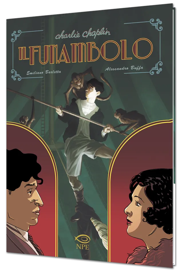 Nicola Pesce Nuvole in Tempesta Charlie Chaplin fumetto brossurato