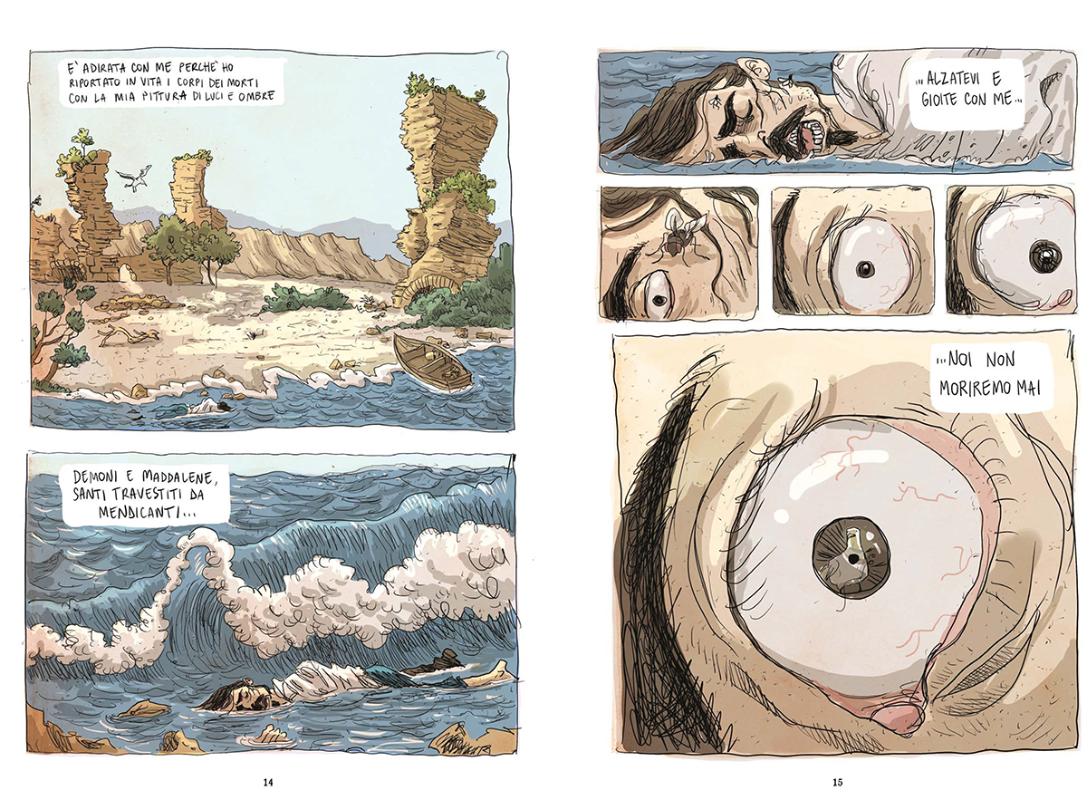 BeccoGiallo Biografie Caravaggio fumetto 248 pagine colori Anderle