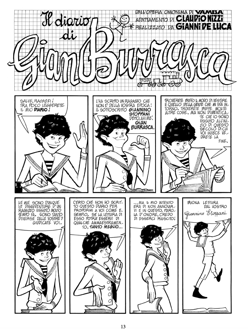 Nicola Pesce Il diario di Gian Burrasca fumetto brossurato classico