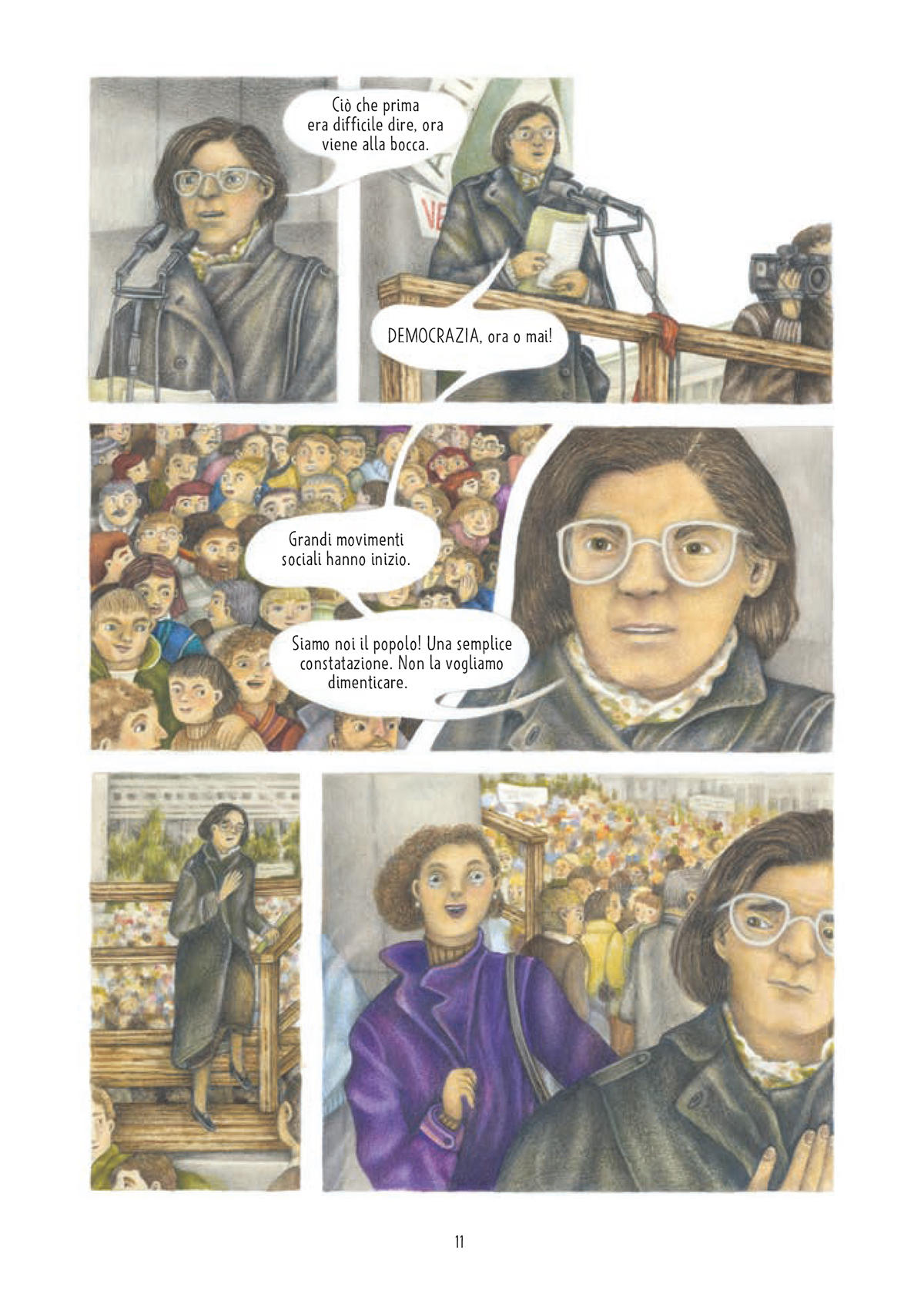BeccoGiallo Biografie Christa Wolf Vivere resistendo fumetto colori