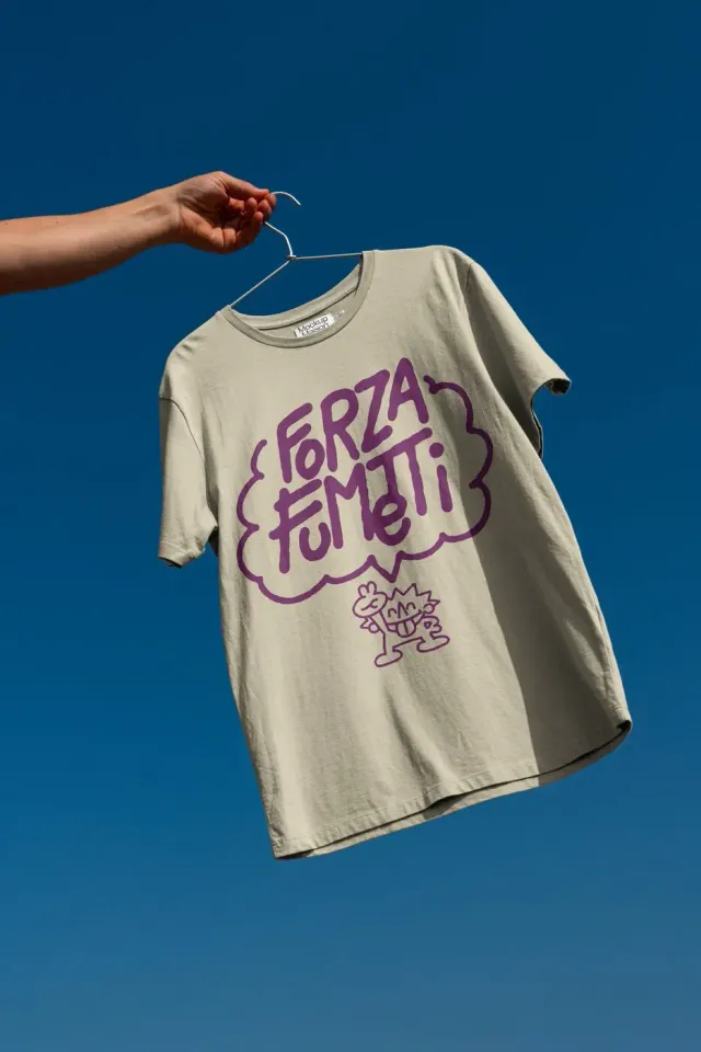 Profondissima Press Forza Fumetti maglietta cotone taglie L XL