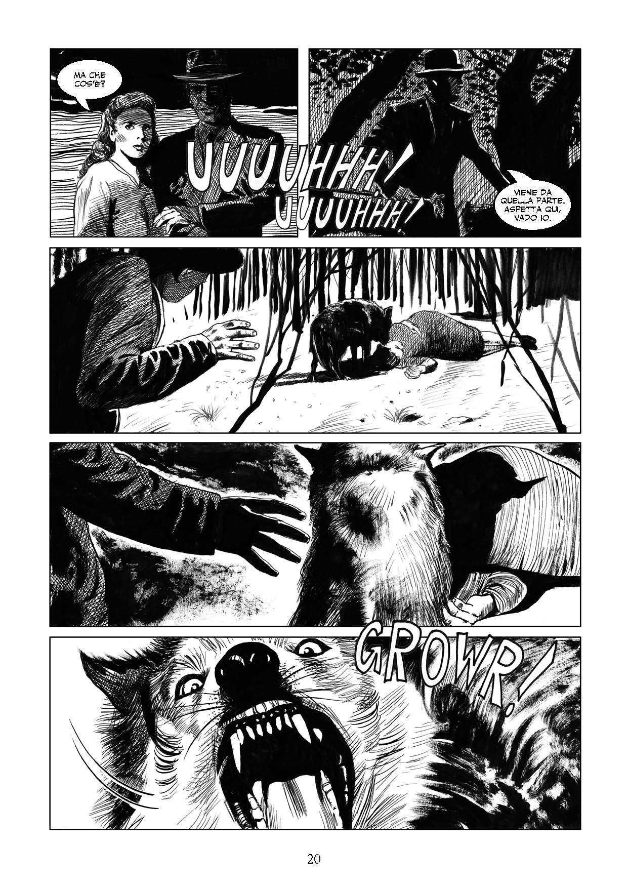 Nicola Pesce Horror L’uomo lupo fumetto brossurato
