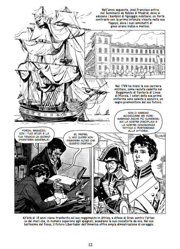 Nicola Pesce Breccia San Martín di Alberto Breccia fumetto
