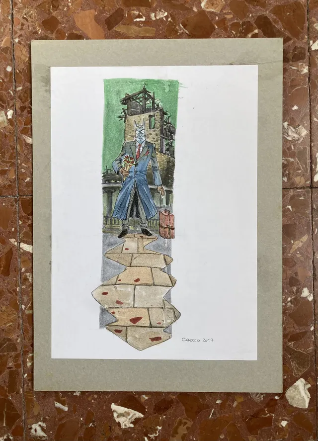 Mammaiuto Inedito 2 tavola originale Frongia pezzo unico