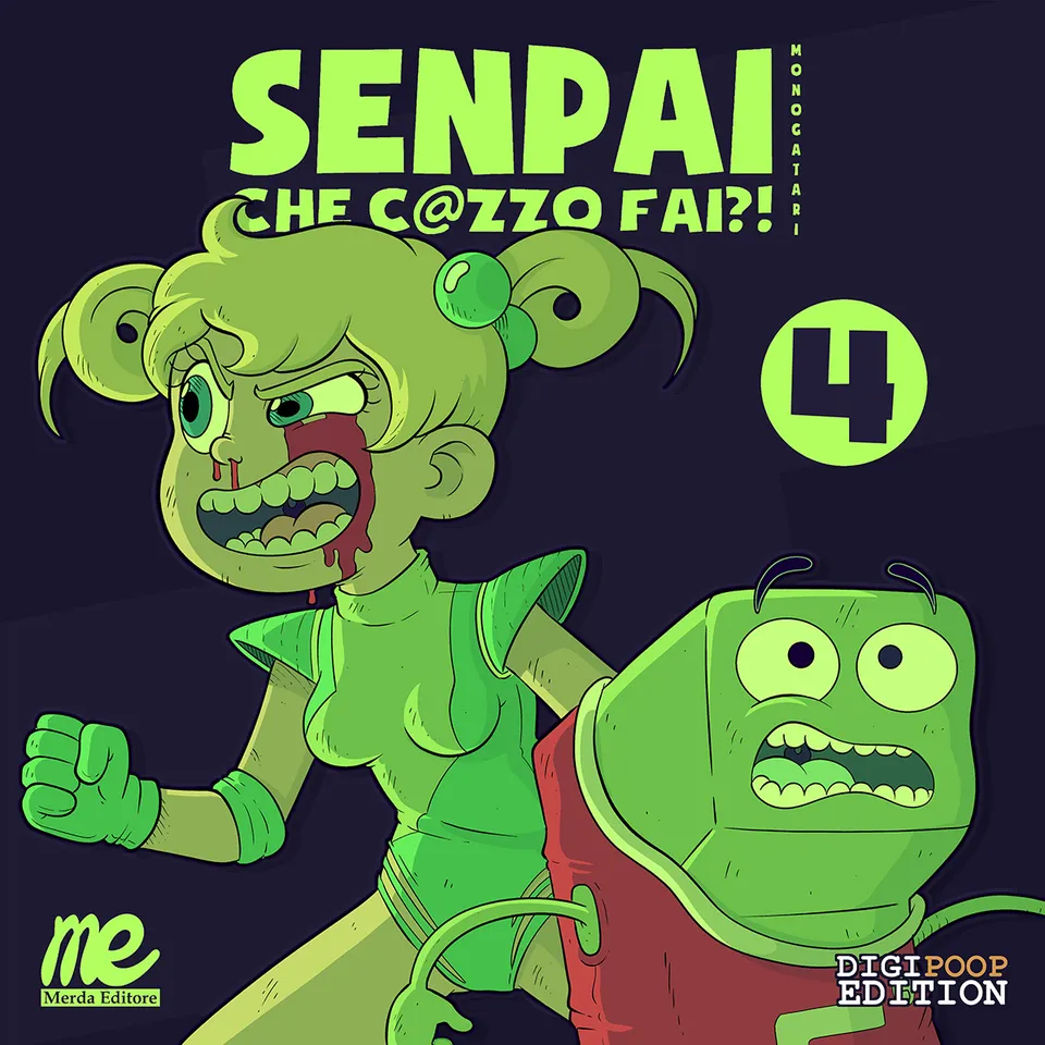 Merda Editore Senpai che c@zzo fai 4 fumetto DigiPoop finale