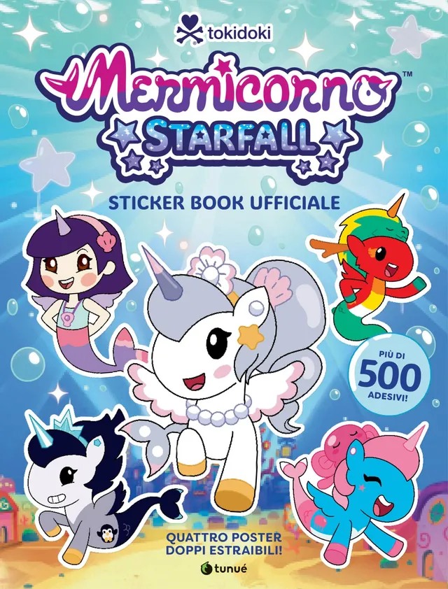 Tunuè Tokidoki Mermicorno Starfall sticker book +500 adesivi