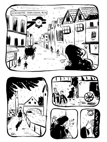 BeccoGiallo Biografie Jane Austen fumetto cartonato 114 pp b/n