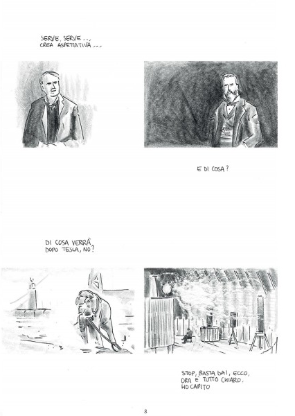 BeccoGiallo Biografie Nikola Tesla graphic novel brossura 128 pp