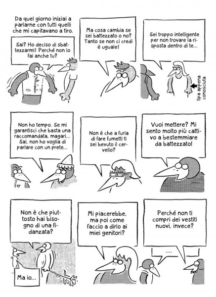 BeccoGiallo Graphic Journalism Quasi quasi mi sbattezzo fumetto