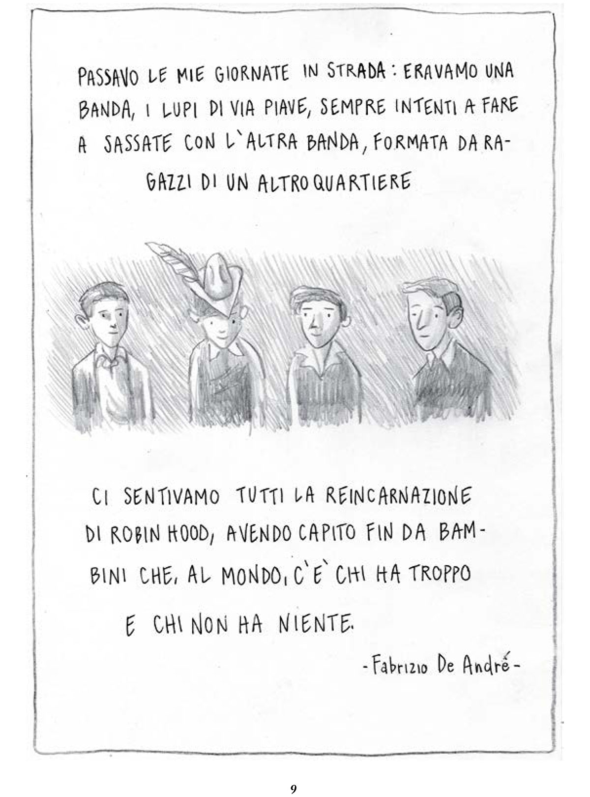 BeccoGiallo Ridammi la mano Fabrizio De Andrè fumetto 160 pp