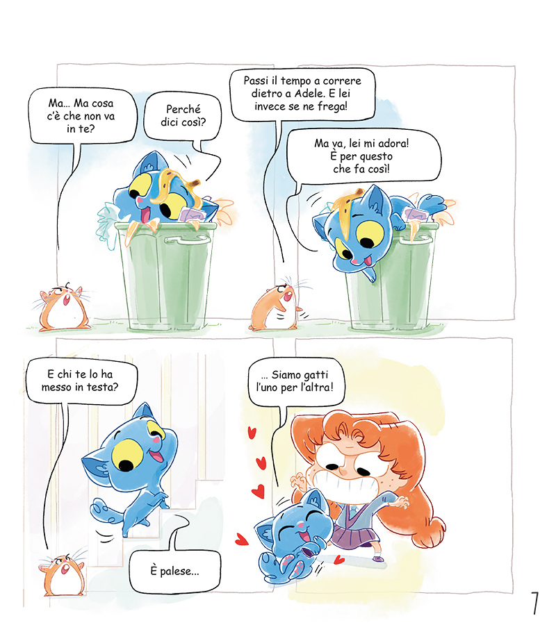 BeccoGiallo Kids Ajax Il gatto sta bene fumetto 64 pagine colori