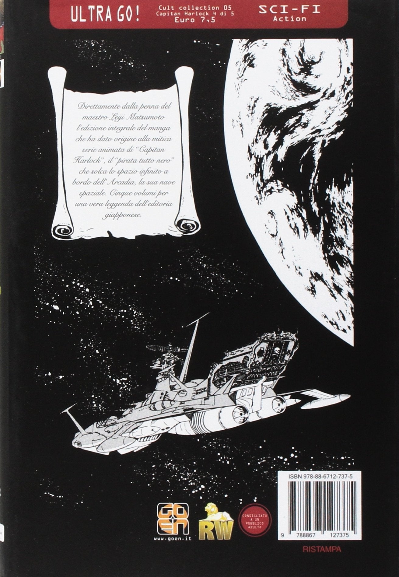 Goen Cult Collection 5 Capitan Harlock Deluxe manga