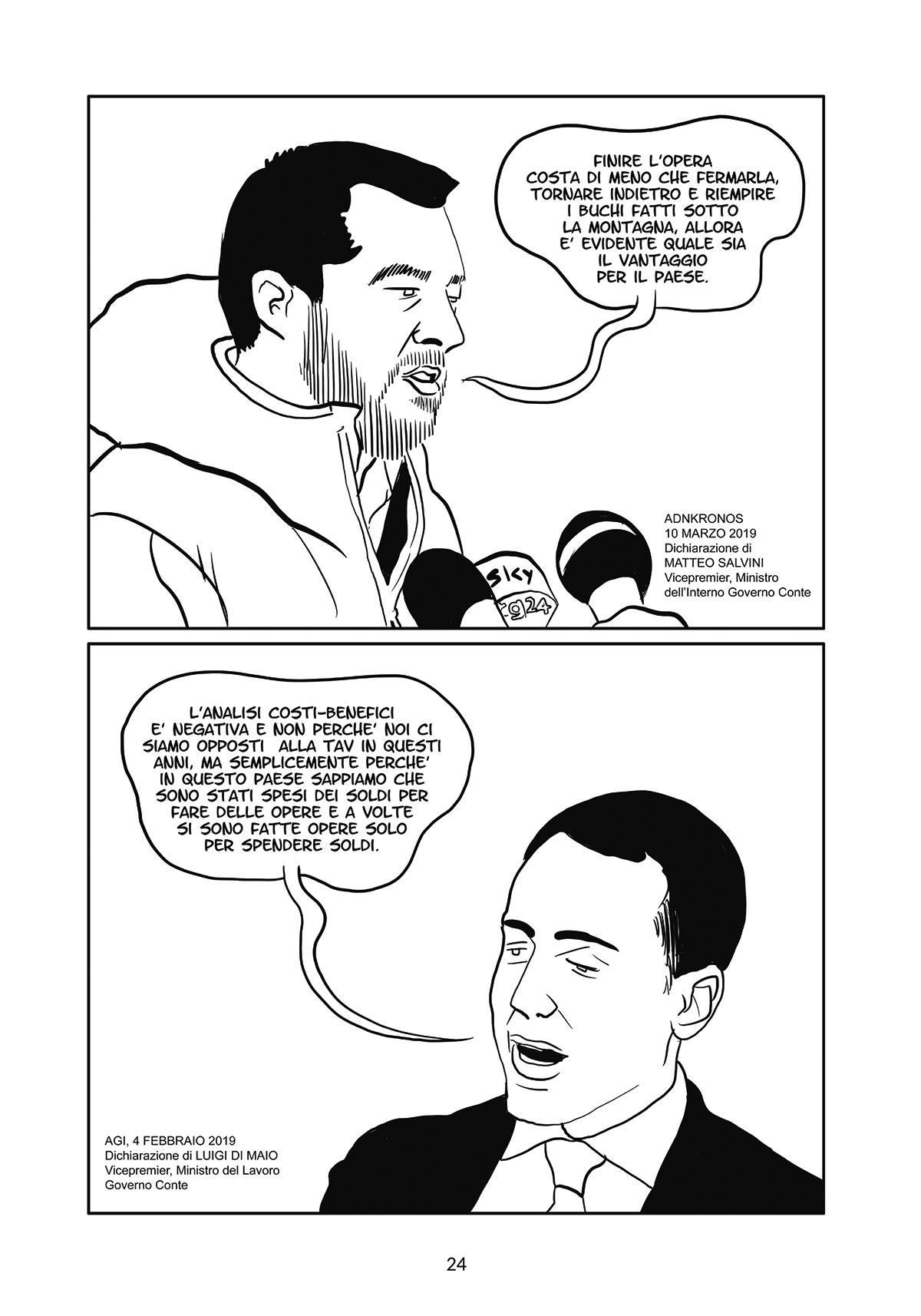 BeccoGiallo Graphic Journalism Dossier TAV fumetto 144 pagine b/n