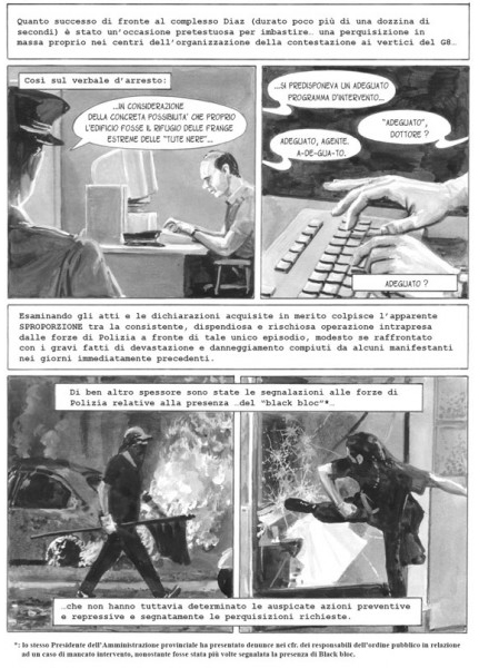 BeccoGiallo Graphic Journalism Dossier Genova G8 fumetto 144 pg