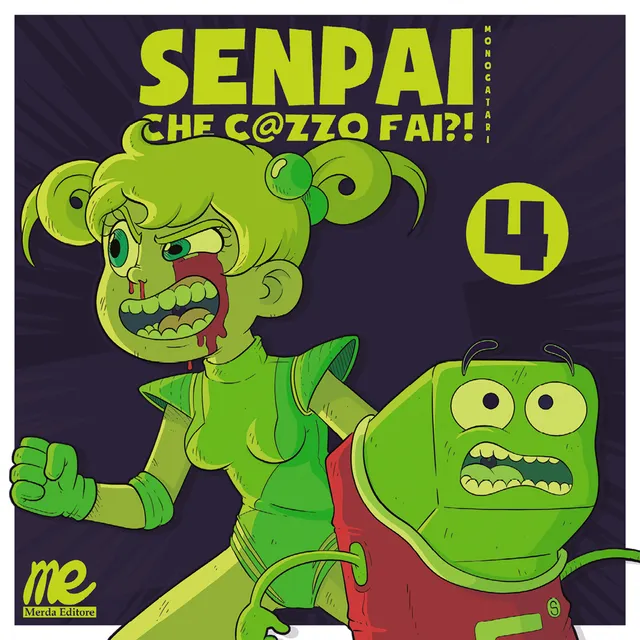 Merda Editore Senpai che c@zzo fai?! Monogatari 4 fumetto ultimo volume