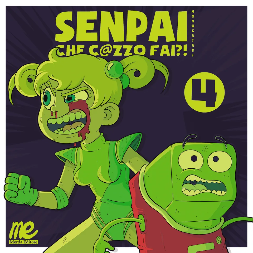 Merda Editore Senpai che c@zzo fai?! Monogatari 4 fumetto ultimo volume