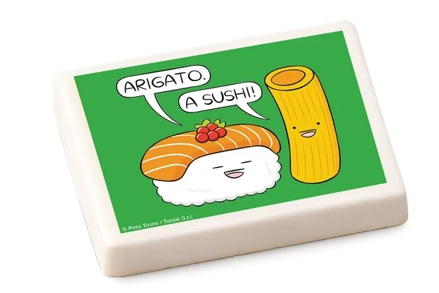 Tunuè Gadget Gomma Sushi Pera Toons gomma collezione