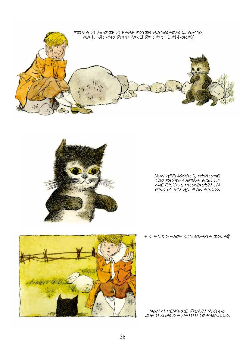 Nicola Pesce Il gatto con gli stivali libro illustrato brossurato