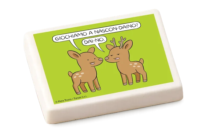 Tunuè Gomma Daino Pera Toons gadget cartoleria