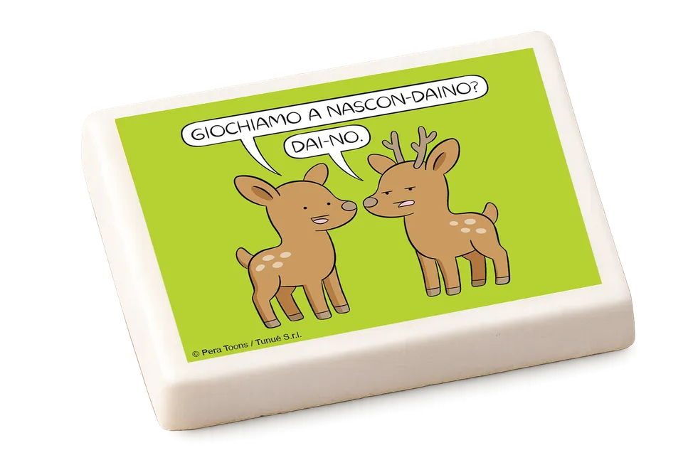 Tunuè Gomma Daino Pera Toons gadget cartoleria