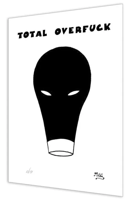 Miguel Ángel Martín Serigrafia Total OverFuck grafica