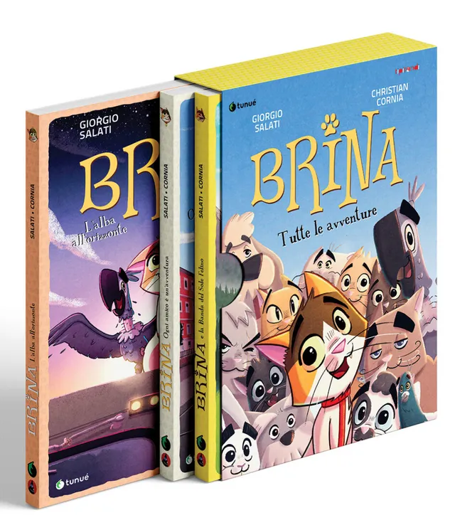 Tunué Tipitondi Extra Brina Trilogia box 3 volumi