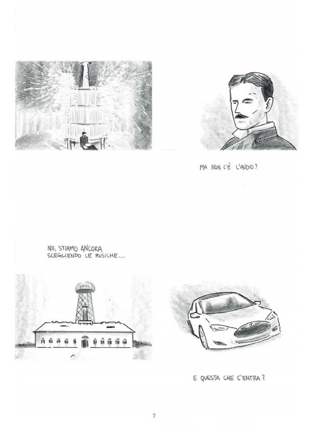 BeccoGiallo Biografie Nikola Tesla graphic novel brossura 128 pp