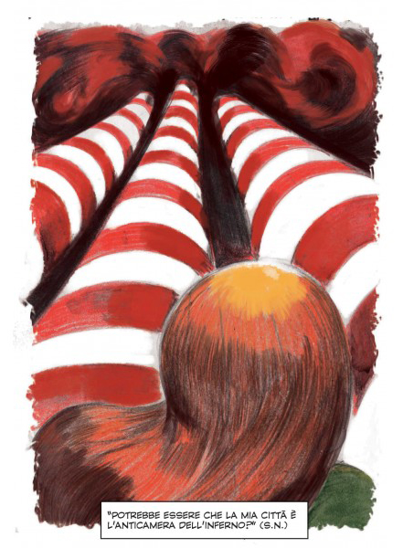 BeccoGiallo Graphic Journalism Ilva comizi d'acciaio fumetto bn