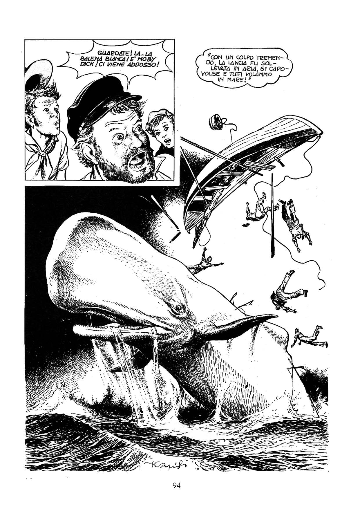 Nicola Pesce Altro Moby Dick la balena bianca fumetto classico