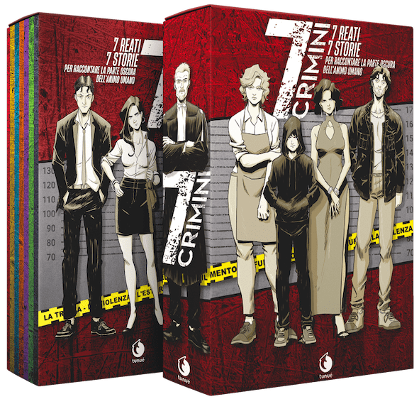 Tunuè 7 Crimini box graphic novel serie completa