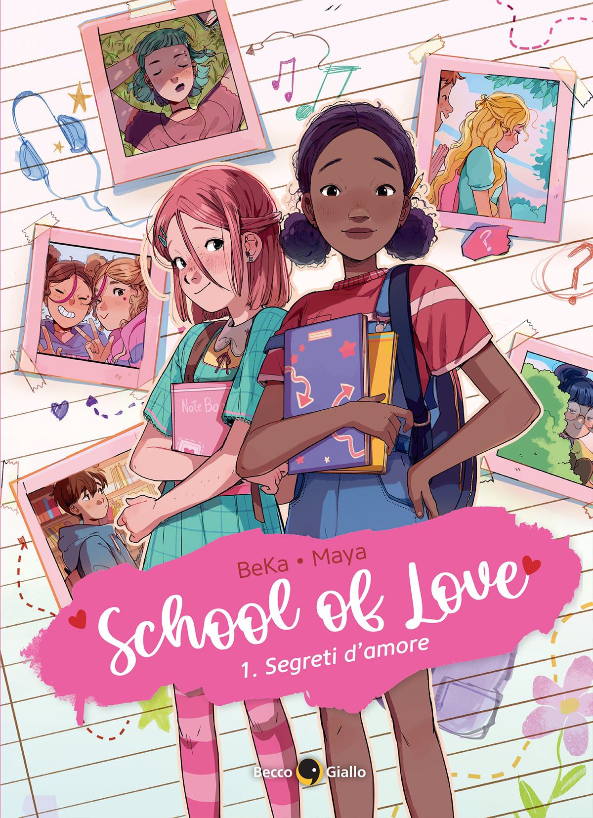 BeccoGiallo Kids School of Love 1 Segreti d'amore fumetto colori