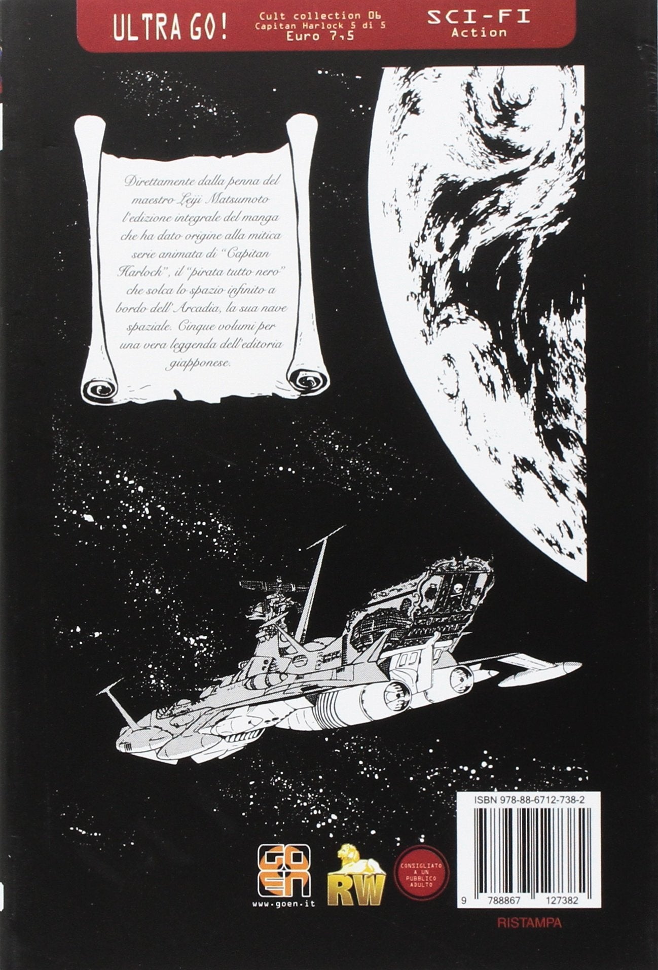 Goen Cult Collection 6 Capitan Harlock DLX 5R manga spazio